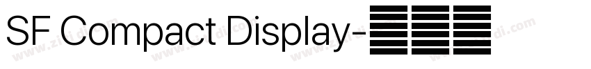 SF Compact Display字体转换